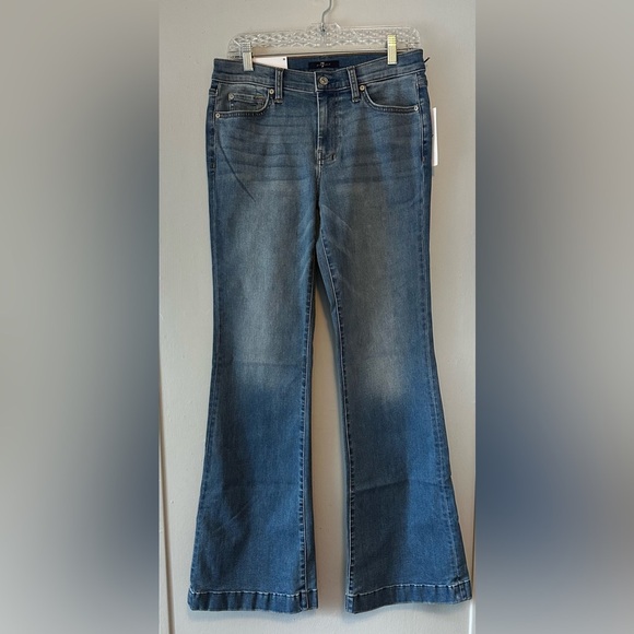7 For All Mankind Dojo Original Trouser Jeans Ibiza Wash Size 29 NWT - Picture 3 of 8